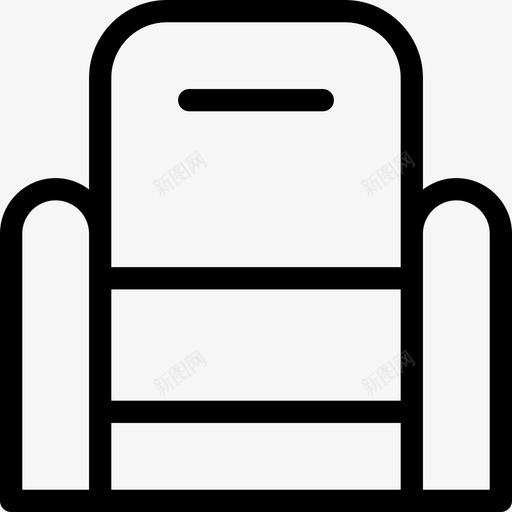 扶手椅39电影院直线型图标svg_新图网 https://ixintu.com 39电影院 扶手椅 直线型