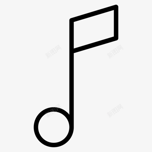 音符谱号旋律图标svg_新图网 https://ixintu.com 旋律 谱号 音乐剧 音乐家 音符