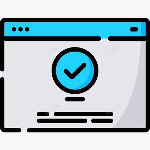 浏览器网站界面3线颜色图标svg_新图网 https://ixintu.com 浏览器 界面 网站 颜色