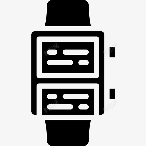 智能手表用户界面智能手表2固态图标svg_新图网 https://ixintu.com 固态 手表 智能 用户界面