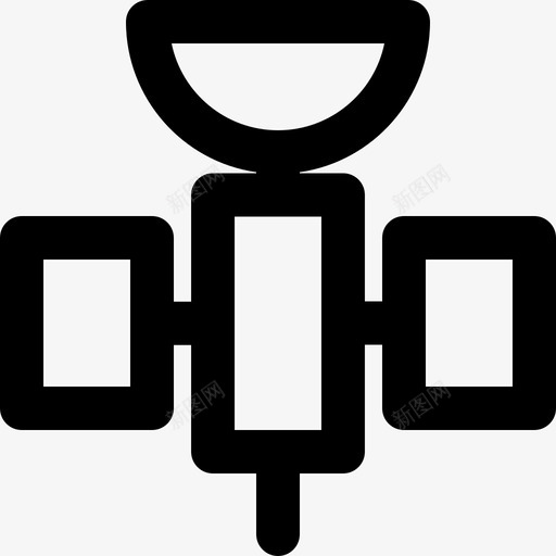 卫星通信125线性图标svg_新图网 https://ixintu.com 卫星 线性 通信