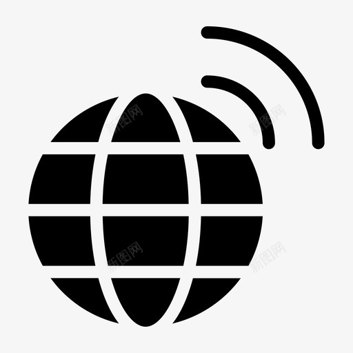 互联网连接全球图标svg_新图网 https://ixintu.com 互联网 全球 在线 网络 购买 连接