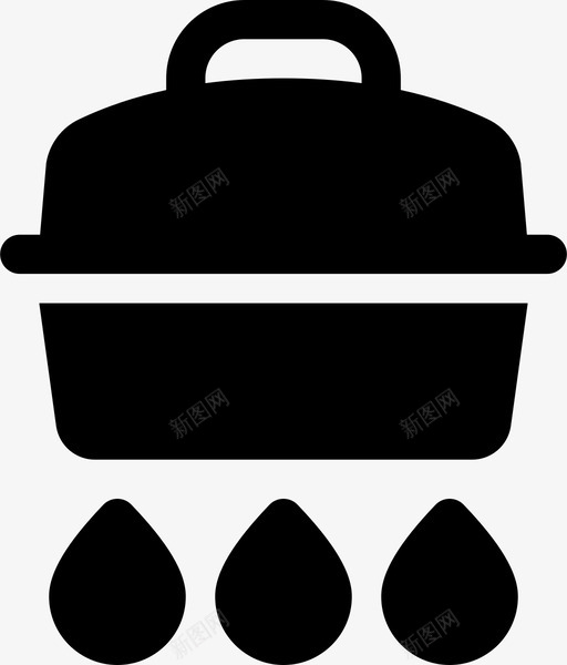 锅烹饪火图标svg_新图网 https://ixintu.com 敞口 烹饪 盛餐