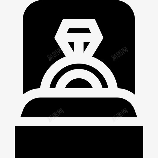 订婚戒指新年礼物2填充图标svg_新图网 https://ixintu.com 填充 戒指 新年 礼物 订婚
