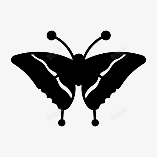 燕尾蝴蝶帝王图标svg_新图网 https://ixintu.com 帝王 燕尾 翅膀 自然 蝴蝶 蝴蝶的种类 野生动物