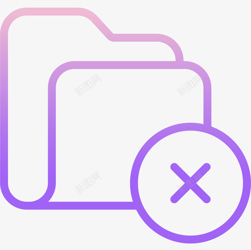 文件夹文件夹7轮廓渐变图标svg_新图网 https://ixintu.com 文件夹 渐变 轮廓