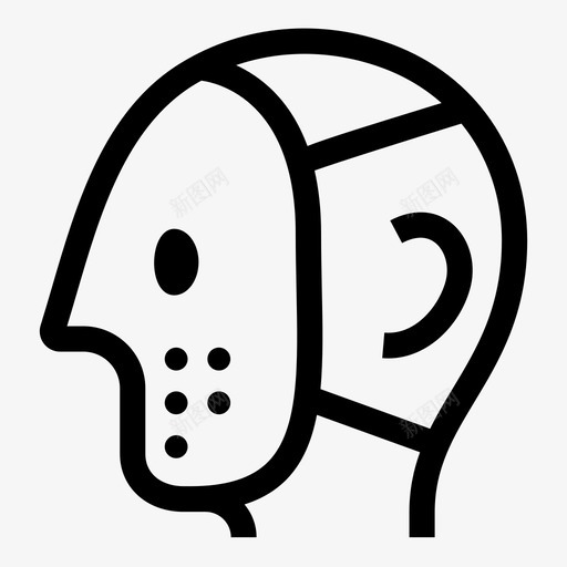 面具窃贼恋物癖图标svg_新图网 https://ixintu.com 小偷 性格 恋物 窃贼 面具