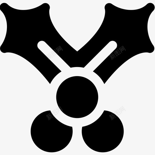 槲寄生圣诞160填充图标svg_新图网 https://ixintu.com 圣诞 填充 寄生
