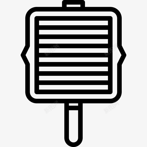 煎锅烧烤图标svg_新图网 https://ixintu.com 烧烤 煎锅