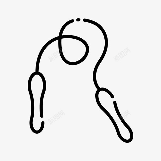 跳绳玩具36直线型图标svg_新图网 https://ixintu.com 玩具 直线 线型 跳绳