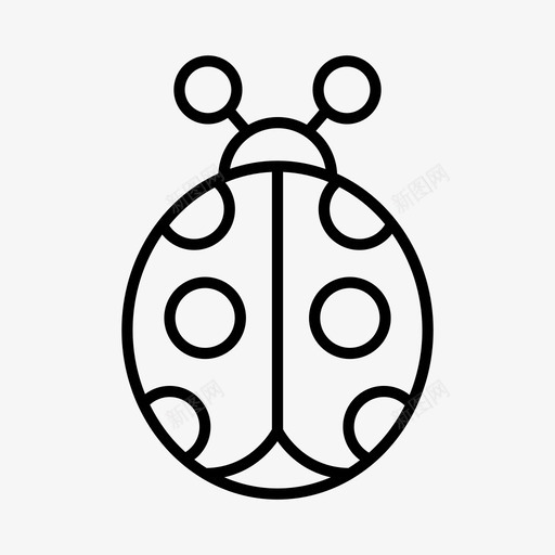 瓢虫虫图标svg_新图网 https://ixintu.com 瓢虫 虫
