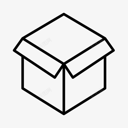 箱纸板箱瓦楞纸箱图标svg_新图网 https://ixintu.com 包装箱 物流 瓦楞纸箱 纸板