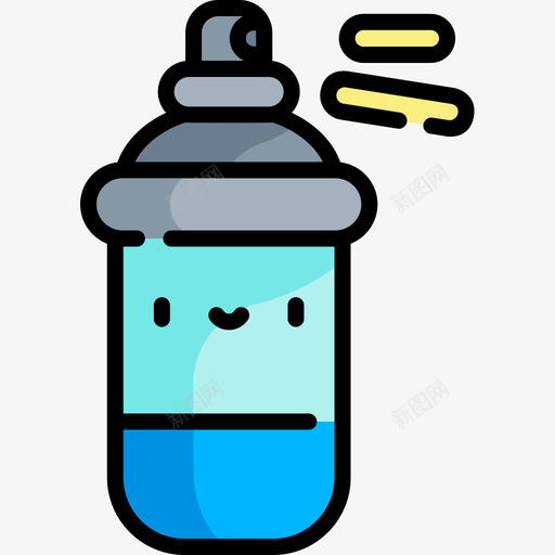 喷漆手工艺品2线性颜色图标svg_新图网 https://ixintu.com 喷漆 手工艺品 线性 颜色