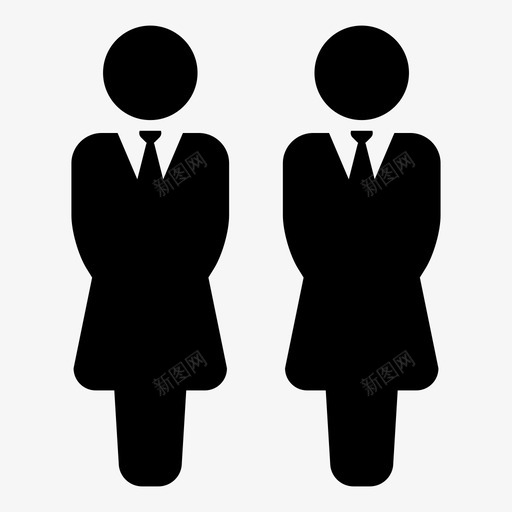 人物客户员工图标svg_新图网 https://ixintu.com 人力资源 人士 人物 合伙人 员工 商务 图标 女性 客户 男性 符号