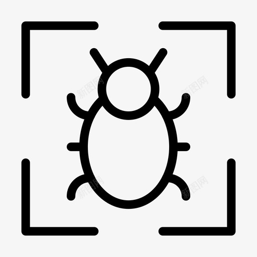 焦点错误恶意软件威胁图标svg_新图网 https://ixintu.com 48px 互联网 威胁 字形 安全线 恶意 焦点 病毒 软件 错误