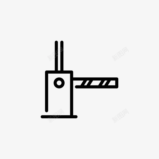 路障交通直线图标svg_新图网 https://ixintu.com 交通 直线 路障