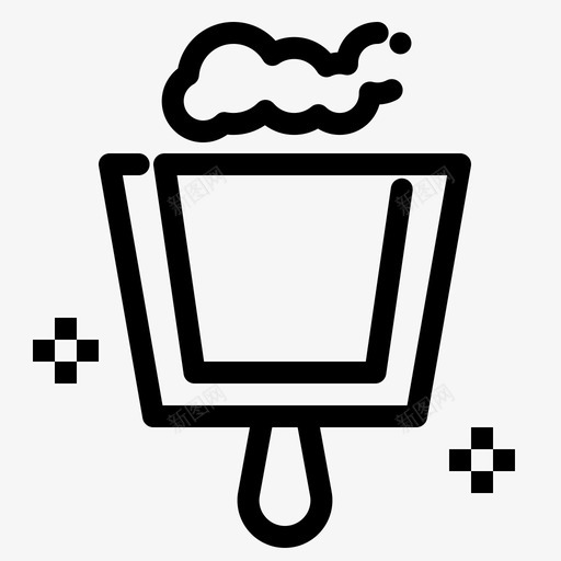 扫帚簸箕清扫图标svg_新图网 https://ixintu.com 卫生 常规 扫帚 清扫 簸箕 虚线