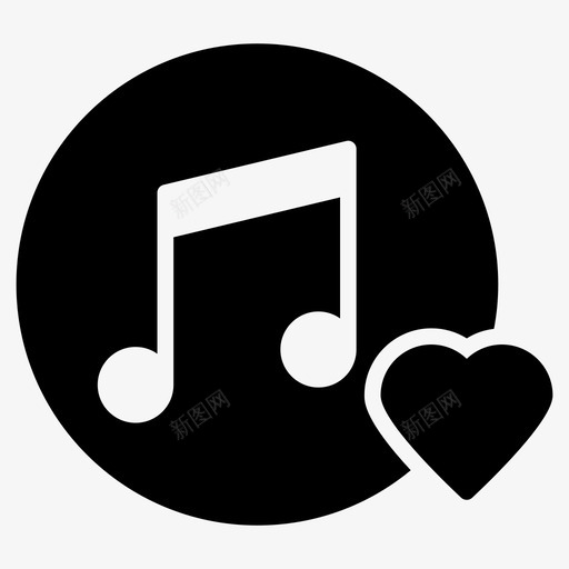 喜欢音乐最爱卡拉OK图标svg_新图网 https://ixintu.com 卡拉OK 喜欢音乐 方向线图标 最爱 爱
