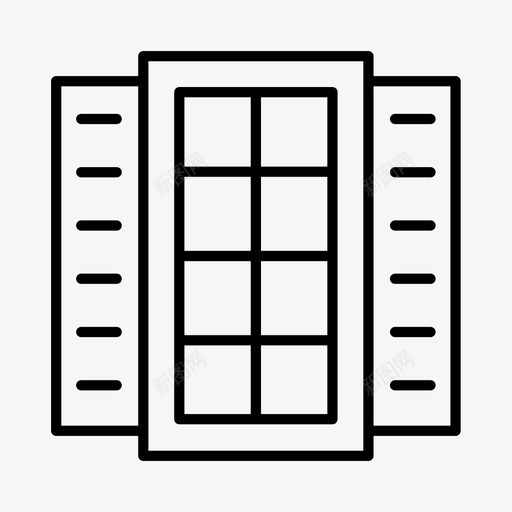 采购产品窗户和百叶窗古董传家宝图标svg_新图网 https://ixintu.com 产品 传家宝 古董 复古 百叶窗 窗户 窗格 老式 采购