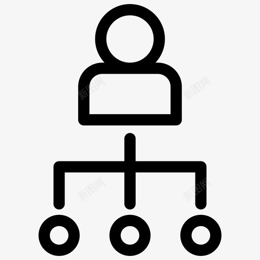 领导业务层级图标svg_新图网 https://ixintu.com 业务 办公室 层级 经理 结构 领导