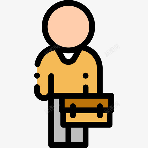 商人商务会议10线条颜色图标svg_新图网 https://ixintu.com 商人 商务会议10 线条颜色