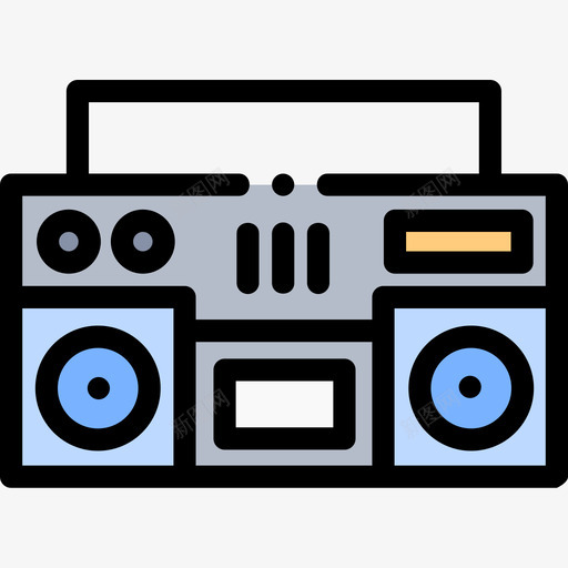 音响系统音乐89线性颜色图标svg_新图网 https://ixintu.com 系统 线性 音乐 音响 颜色