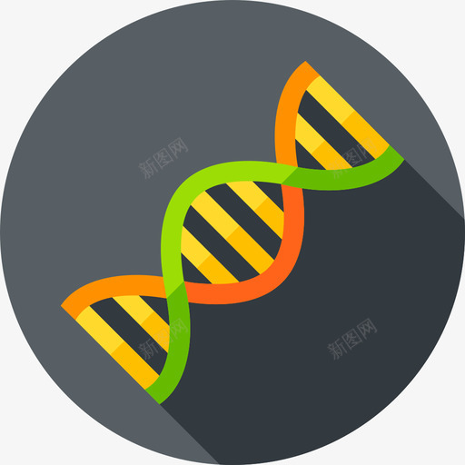 Dna核能17扁平图标svg_新图网 https://ixintu.com Dna 扁平 核能
