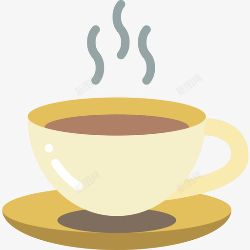 茶杯英国5扁平图标svg_新图网 https://ixintu.com 扁平 英国5 茶杯
