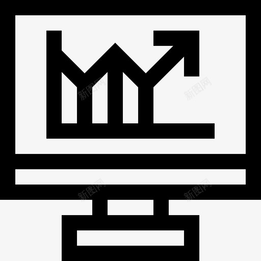 计算机会计18线性图标svg_新图网 https://ixintu.com 会计18 线性 计算机