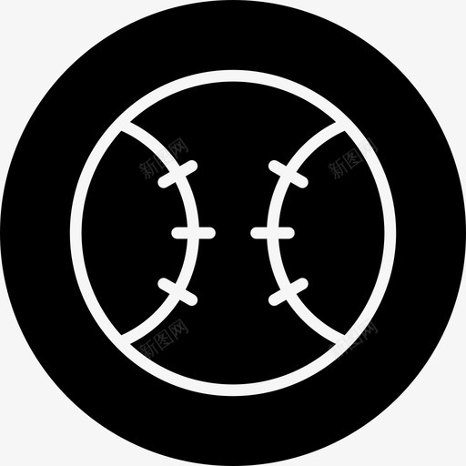 棒球体育运动徽章图标svg_新图网 https://ixintu.com 体育 棒球 运动徽章
