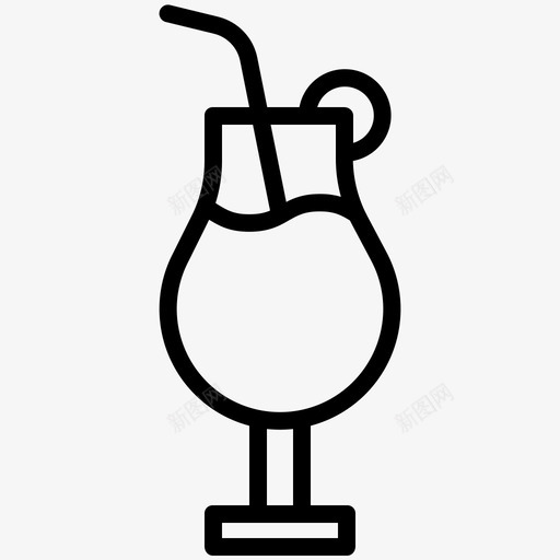 鸡尾酒54号酒吧直线型图标svg_新图网 https://ixintu.com 54号 直线 线型 酒吧 鸡尾酒