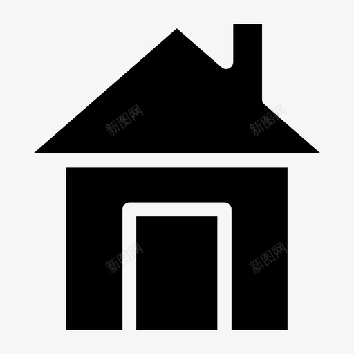 家房子家按钮图标svg_新图网 https://ixintu.com 家 家按钮 房子