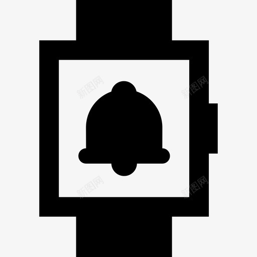智能手表铃声警报通知图标svg_新图网 https://ixintu.com 智能手表铃声 警报 通知