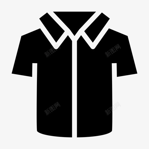 马球衫高尔夫t恤图标svg_新图网 https://ixintu.com 球衫 网球 衣服 配件 马球衫 高尔夫