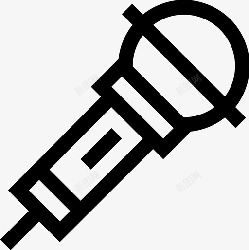 卡拉OK生活方式14直系图标svg_新图网 https://ixintu.com 卡拉OK 生活方式14 直系