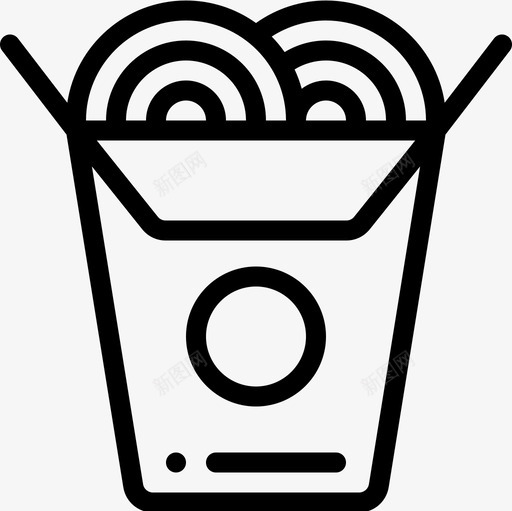面条送餐17直式图标svg_新图网 https://ixintu.com 直式 送餐17 面条