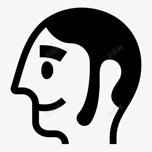 复古男人时髦老式图标svg_新图网 https://ixintu.com 复古 复古男人 头和性格 时髦 老式 鬓角