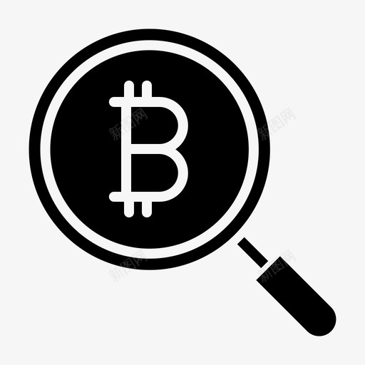 搜索比特币101实心图标svg_新图网 https://ixintu.com 实心 搜索 比特