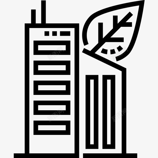 绿色家园智慧城市14号直线图标svg_新图网 https://ixintu.com 14号 城市 智慧 直线 绿色家园