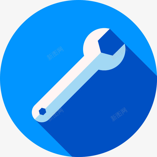 扳手支架18扁平图标svg_新图网 https://ixintu.com 扁平 扳手 支架