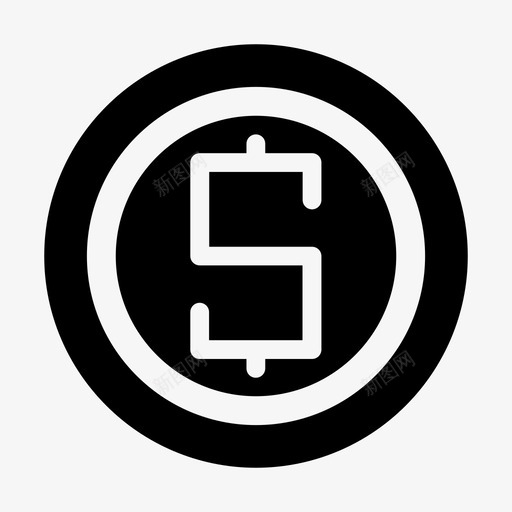 美元硬币货币支付图标svg_新图网 https://ixintu.com 支付 硬币 美元 营销 货币