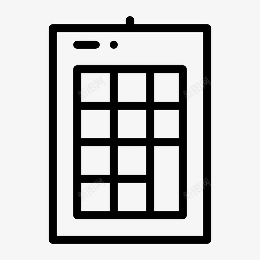 数字键盘数字小键盘计算机图标svg_新图网 https://ixintu.com 外围 小键盘 数字 硬件 计算机 设备 轮廓 键盘