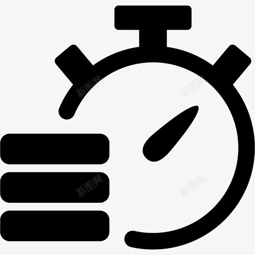 时间业务投资图标svg_新图网 https://ixintu.com 业务 投资 时间 时间管理 生产力 秒表 资金