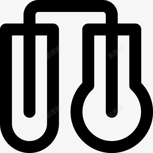 烧瓶生物工程6线性图标svg_新图网 https://ixintu.com 烧瓶 生物工程6 线性