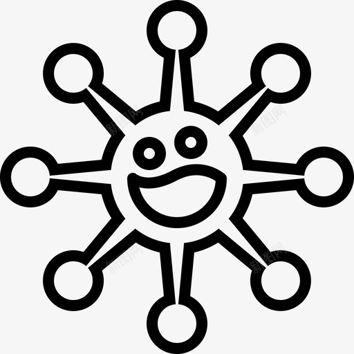 有机体细菌生物学图标svg_新图网 https://ixintu.com 有机体 生物 生物学 细菌 陆上