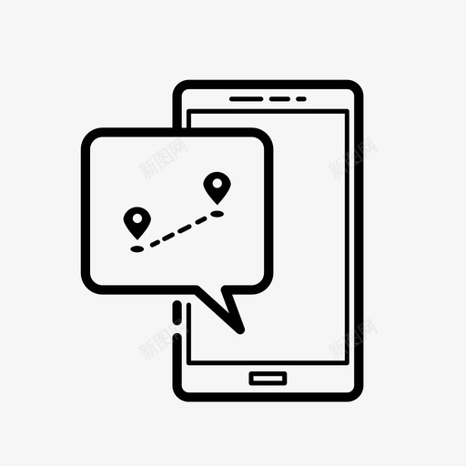 旅程路线android地图图标svg_新图网 https://ixintu.com android 地图 旅程 用户界面 路线