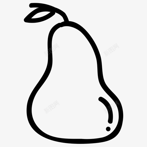 番石榴水果维生素图标svg_新图网 https://ixintu.com 水果 番石榴 维生素