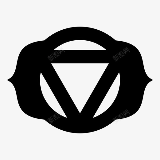 ajna脉轮眼图标svg_新图网 https://ixintu.com ajna 印度教 坚实 宗教 庆祝 脉轮 节日