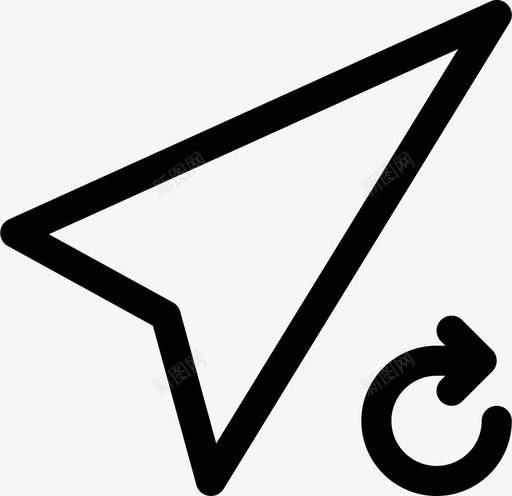箭头指南针方向图标svg_新图网 https://ixintu.com 导航 指南针 方向 箭头 返回 重复