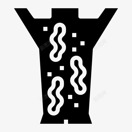 水蛭昆虫学医疗保健图标svg_新图网 https://ixintu.com 医疗保健 医药 固体 昆虫学 替代 水蛭 药物